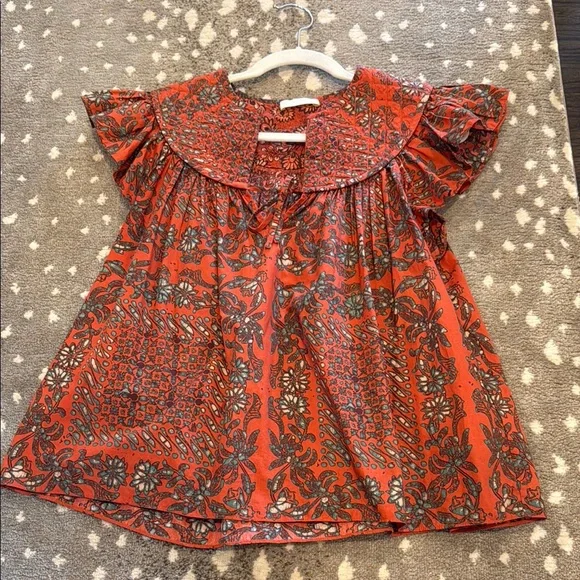 Ulla Johnson Kosta Top in Clementine size 8 - Picture 2 of 4